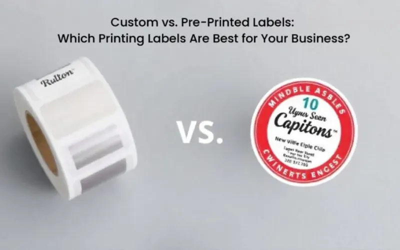 Custom vs. Pre-Printed Labels: Which Are Best for Your Business?