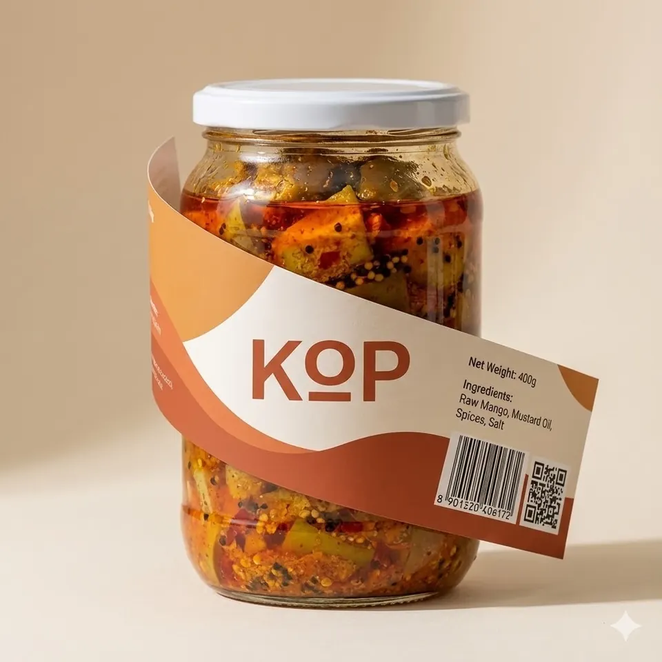 Food and beverage label 3