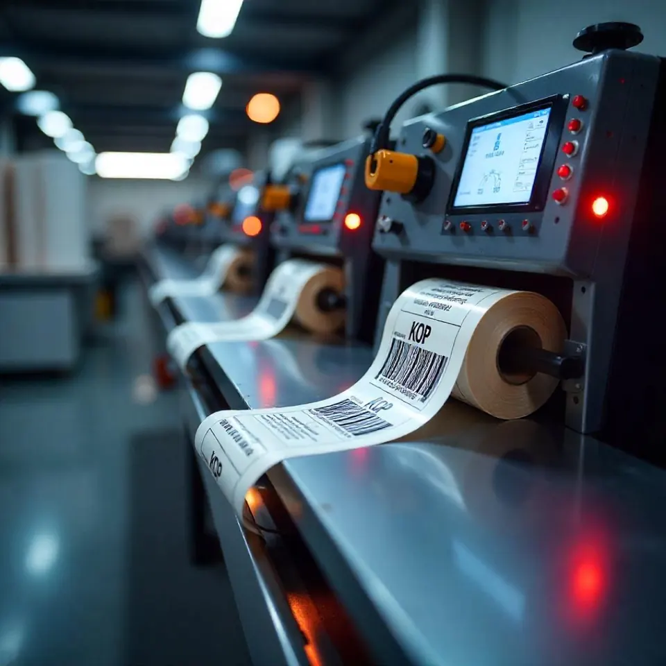 Industrial label converting
